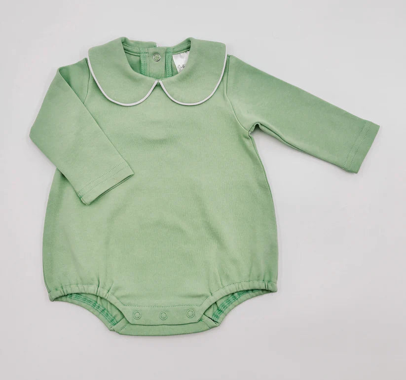 Green Piped Long Sleeve Bubble