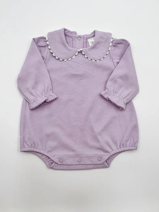 Purple Ric Rac Long Sleeve Bubble
