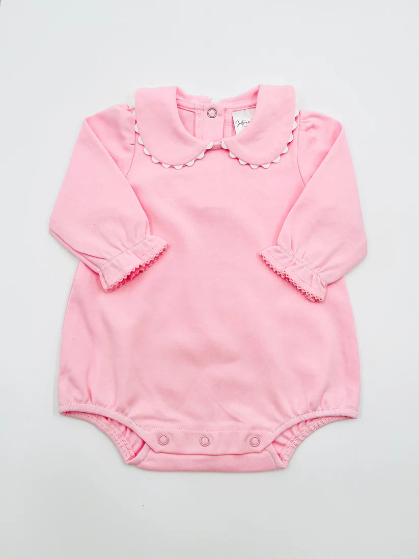 Pink Ric Rac Long Sleeve Bubble