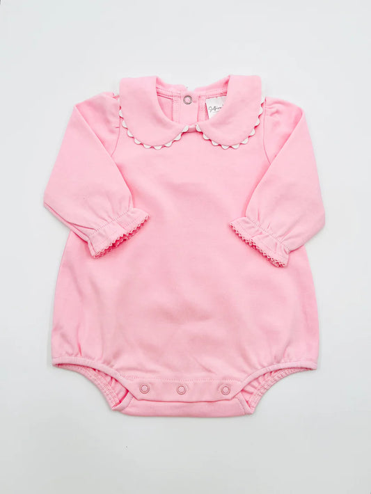 Pink Ric Rac Long Sleeve Bubble