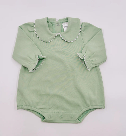 Green Ric Rac Long Sleeve Bubble