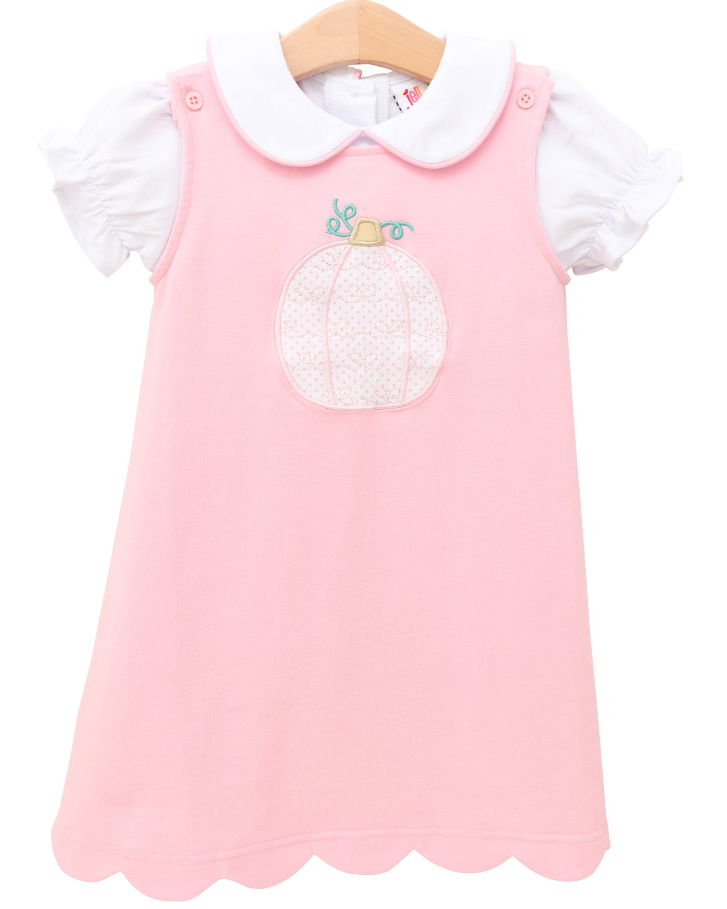 Pretty in Pink Pumpkin Jumper with Peter Pan Collar Top