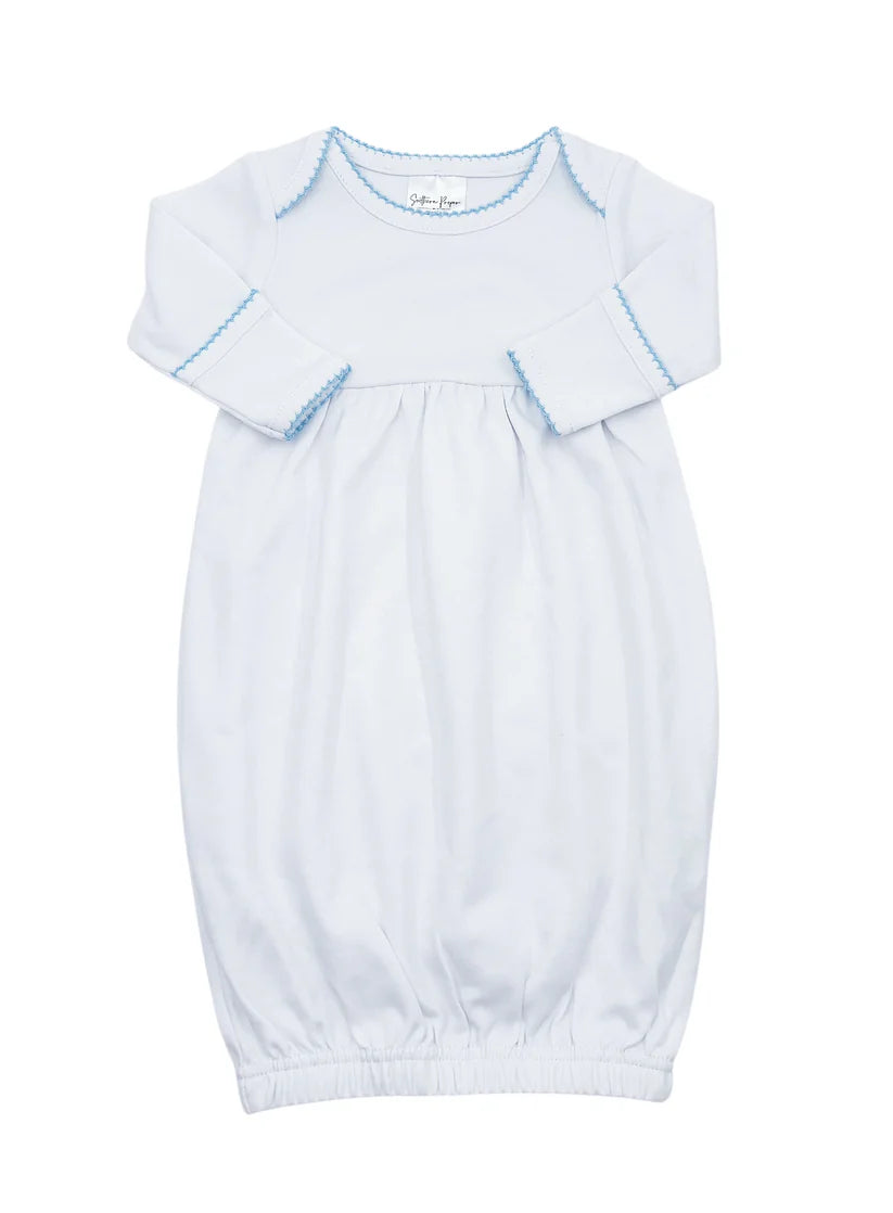Baby Gown - Picot Trim