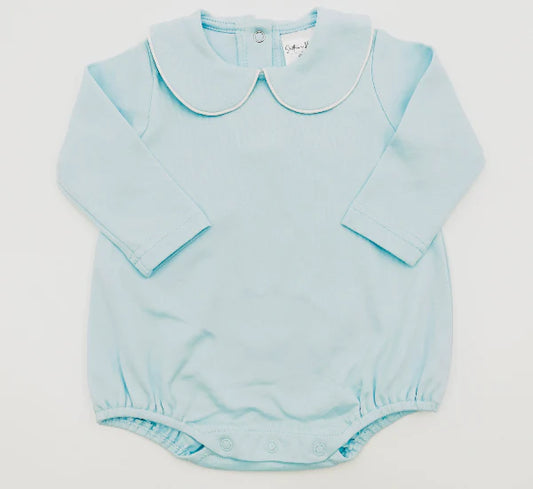 Blue Long Sleeve Piped Bubble