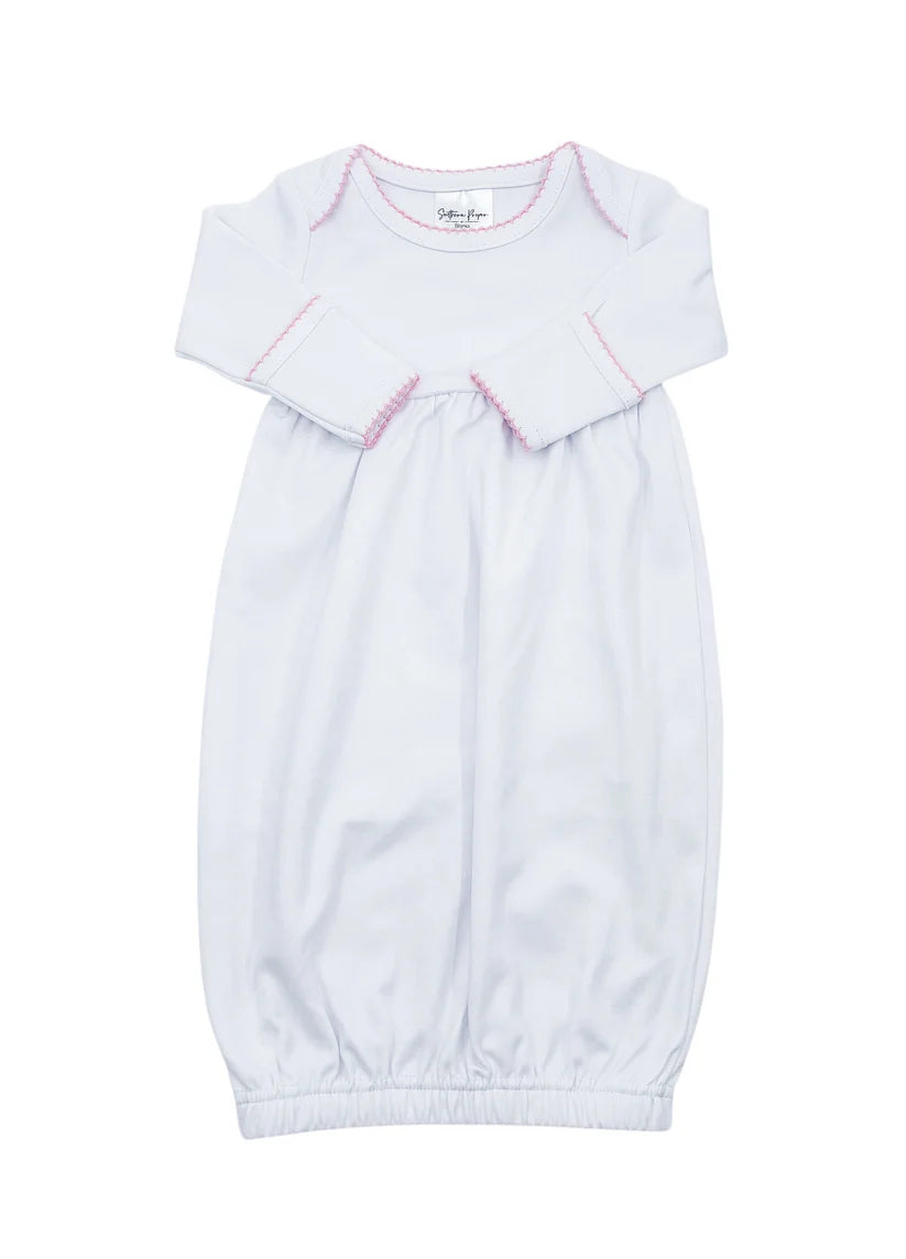Baby Gown - Picot Trim