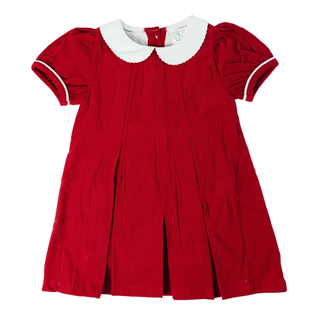 Corduroy Pleat Dress
